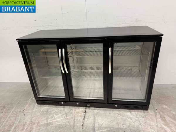 Backbar Bar Cooler Glasschiebetüren 280 Liter 133,5 cm 230V Horeca