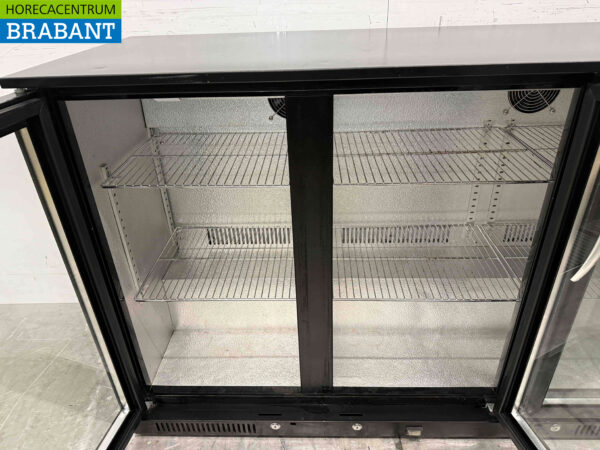 Backbar Bar Cooler Glasschiebetüren 280 Liter 133,5 cm 230V Horeca – Bild 4