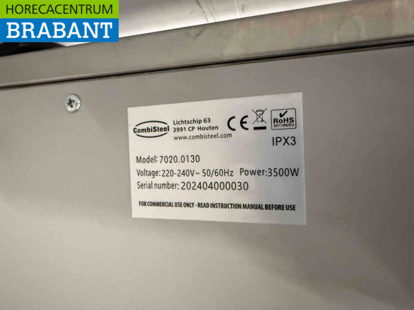 Combisteel Induktionsplatte aus Edelstahl 34 cm 230V Horeca – Bild 4