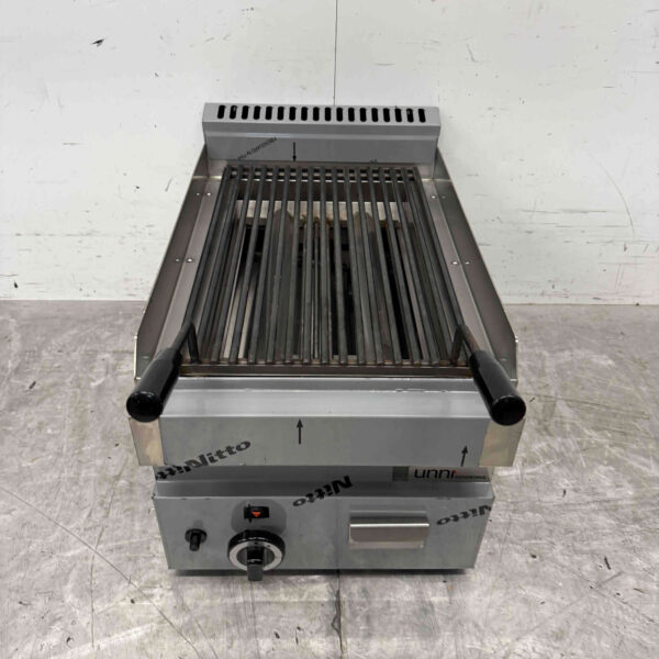 Edelstahl Lavagrill Steingrill 40 cm Gas Catering