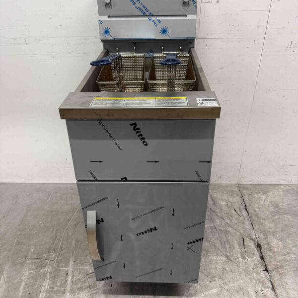 Edelstahl Friteuse Fritteuse 21 Liter GAS Catering