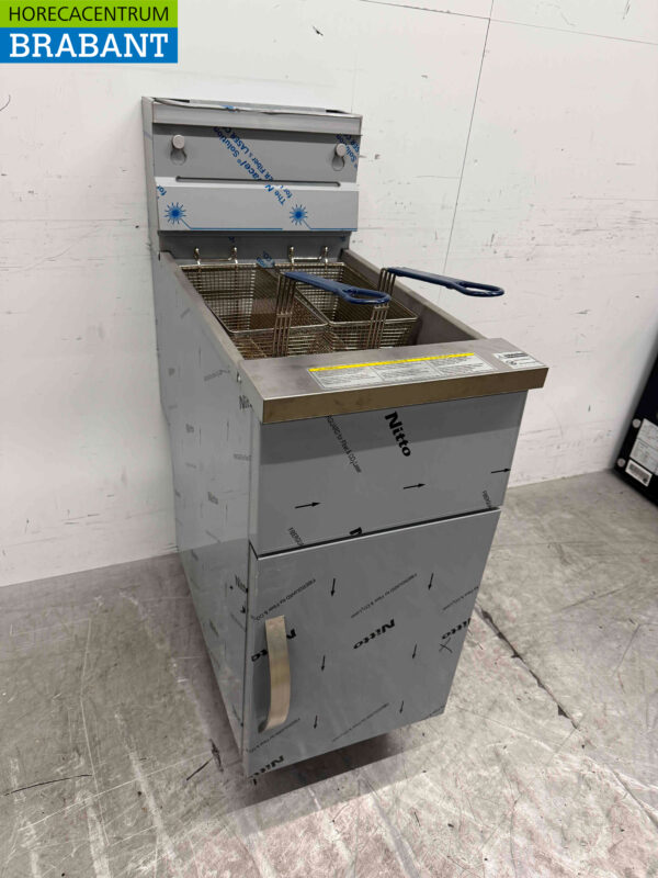 Edelstahl Friteuse Fritteuse 21 Liter GAS Catering – Bild 4