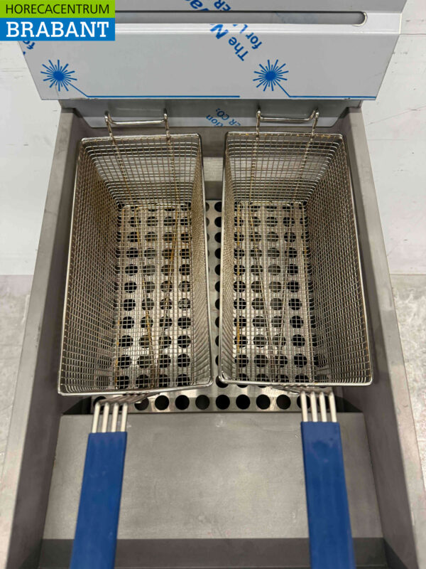 Edelstahl Friteuse Fritteuse 21 Liter GAS Catering – Bild 6