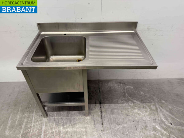Edelstahlspüle Spülbecken Flügeltüren Premium-line 140cm Catering (kopie) – Bild 2