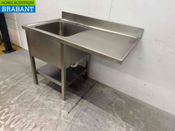 Edelstahlspüle Spülbecken Flügeltüren Premium-line 140cm Catering (kopie) – Bild 4