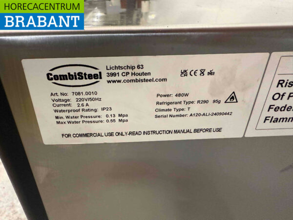 Edelstahl Combisteel Eiswürfelmaschine Eiswürfelmaschine 55 kg p/d 230V Horeca – Bild 5