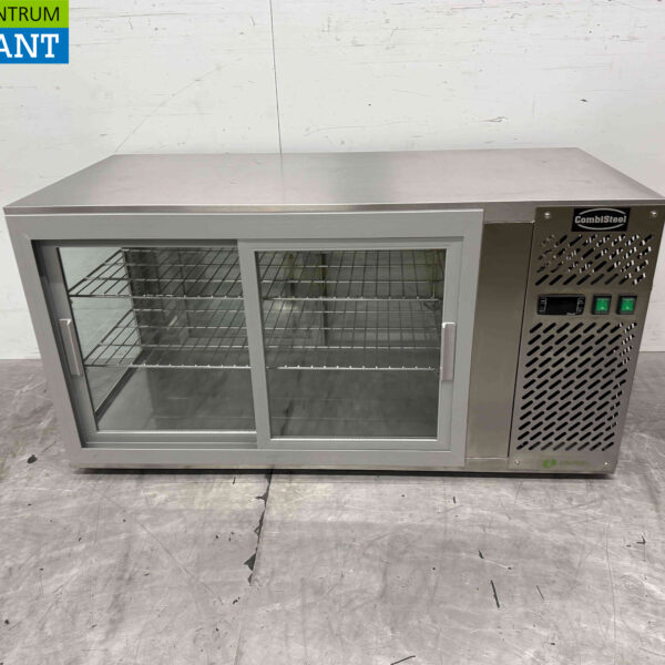 Edelstahl Combisteel Kühlvitrine 111 cm 230V Horeca