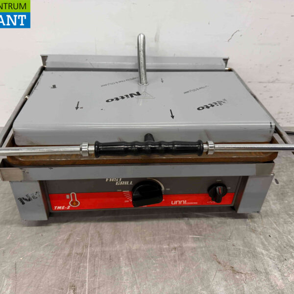Edelstahl Kontaktgrill Paninigrill Ribbel 230V Catering