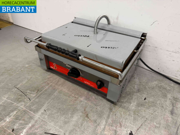 Edelstahl Kontaktgrill Paninigrill Ribbel 230V Catering – Bild 3