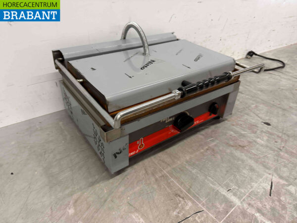 Edelstahl Kontaktgrill Paninigrill Ribbel 230V Catering – Bild 4