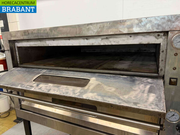Doppelter Pizzaofen aus Edelstahl 2 x 9 Pizzen 35 cm Durchmesser 400V Horeca – Bild 5