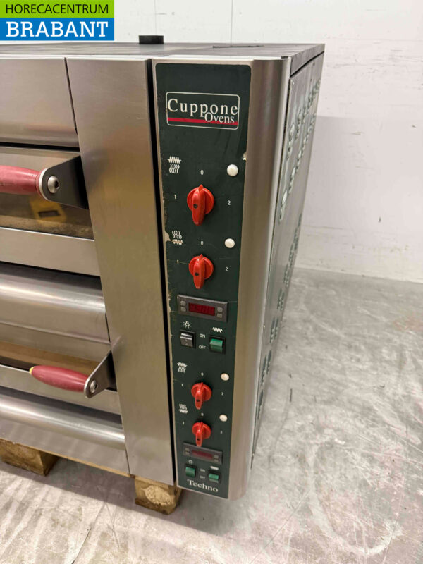Doppelter Pizzaofen aus Edelstahl 2 x 9 Pizzen 35 cm Durchmesser 400V Horeca (kopie) – Bild 4