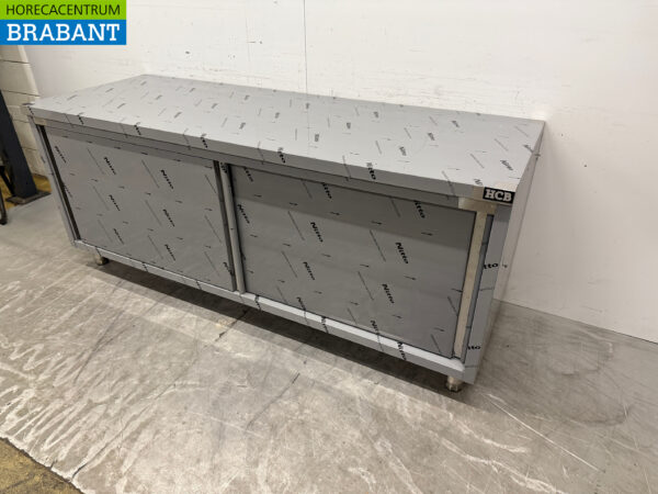 Edelstahl HCB Arbeitsschrank Premium-Line 2 Schiebetüren 200 cm Catering – Bild 2