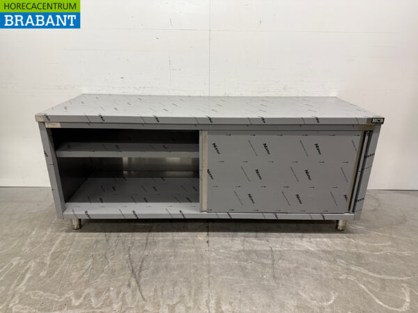 Edelstahl HCB Arbeitsschrank Premium-Line 2 Schiebetüren 200 cm Catering – Bild 4