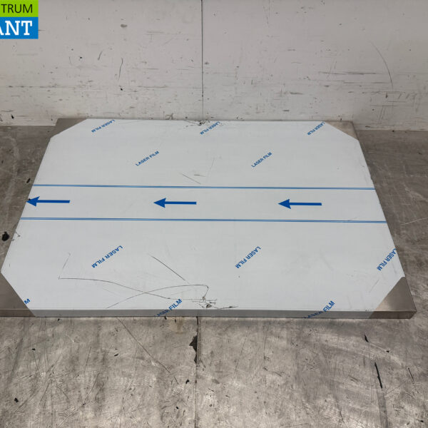 Arbeitsplatte aus Edelstahl 100 x 70 x 4 cm Horeca