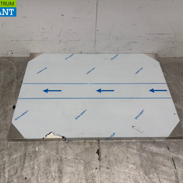 Arbeitsplatte aus Edelstahl 100 x 70 x 4 cm Horeca
