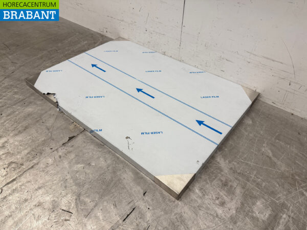 Arbeitsplatte aus Edelstahl 100 x 70 x 4 cm Horeca – Bild 2