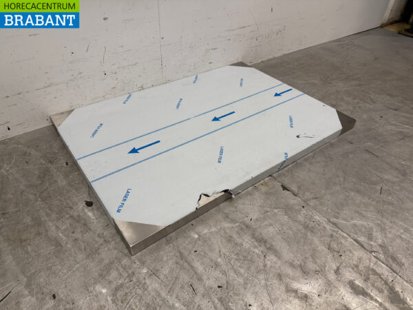 Arbeitsplatte aus Edelstahl 100 x 70 x 4 cm Horeca – Bild 3