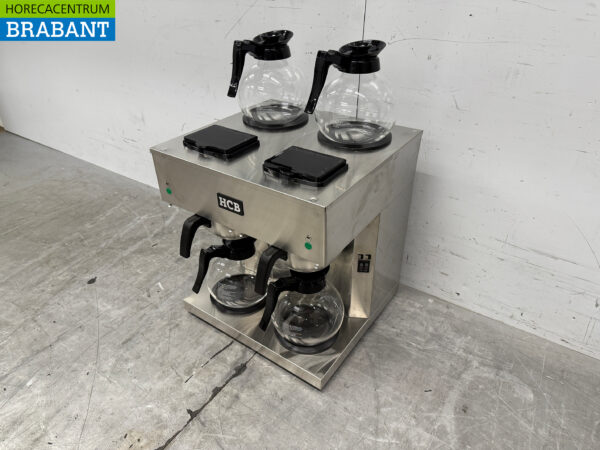 Edelstahl HCB Doppel-Kaffeemaschine Kaffeemaschine 2 x 1,8 Liter 230V Horeca – Bild 2