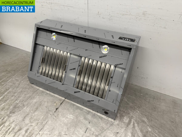 Edelstahl Combisteel Dunstabzugshaube Haube Motor 900 kuub Schräges Modell 120 cm 230V Horeca – Bild 2
