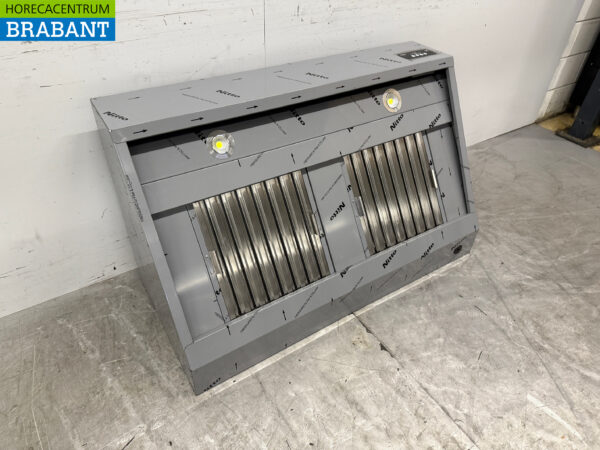 Edelstahl Combisteel Dunstabzugshaube Haube Motor 900 kuub Schräges Modell 120 cm 230V Horeca – Bild 3