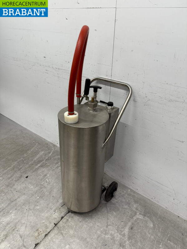 Edelstahl FRY MATE Frittieröltransporter Fettpumpe 40 Liter Catering Cafeteria – Bild 2