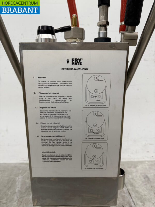 Edelstahl FRY MATE Frittieröltransporter Fettpumpe 40 Liter Catering Cafeteria – Bild 5