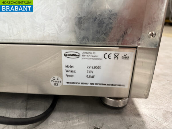 Combisteel Tellerwärmer aus Edelstahl 60 Teller bis zu 32 cm 230V Horeca – Bild 5