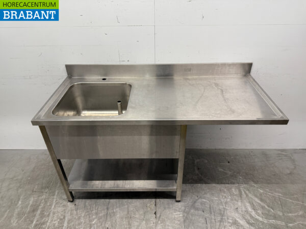 Spülbecken aus Edelstahl Spülbecken 160 x 70 cm Horeca
