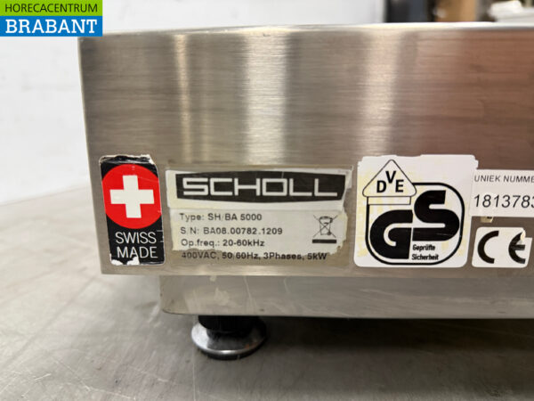 Edelstahl Scholl Induktionskochfeld 5 kW 400V Horeca – Bild 4