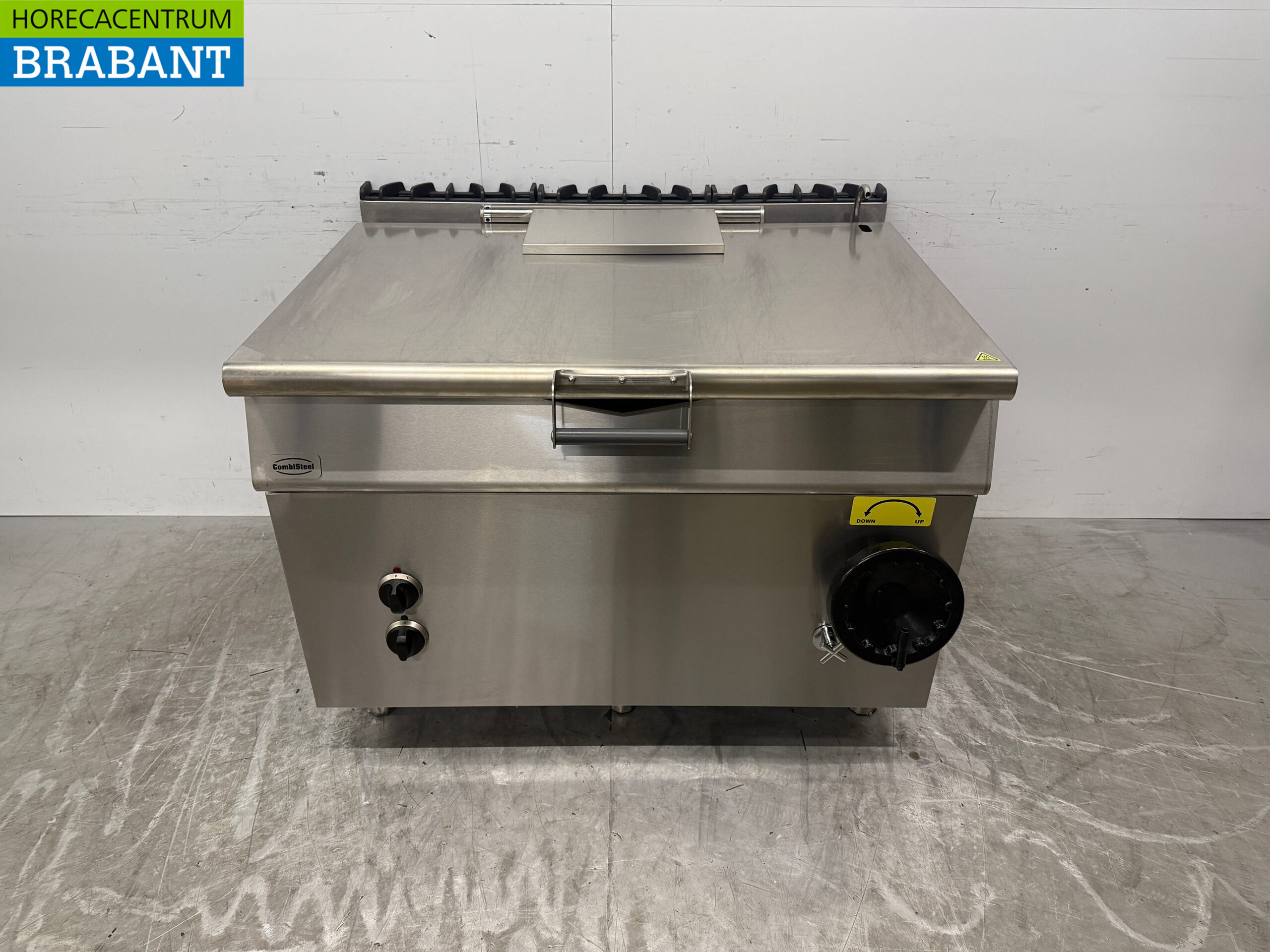 Combisteel Kippbratentopf aus Edelstahl 120 Liter 120 cm 400V Horeca