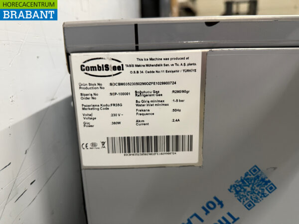 Combisteel Eiswürfelmaschine aus Edelstahl 32 kg/pd 230V Horeca – Bild 5