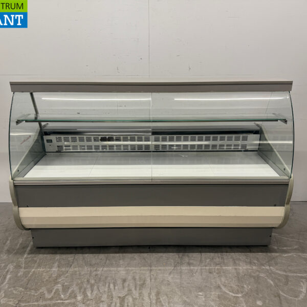 Tecnodom Kühlvitrine Snack-Vitrine Kühlvitrine 200 cm 230V Cafeteria Pommes Zelt Catering