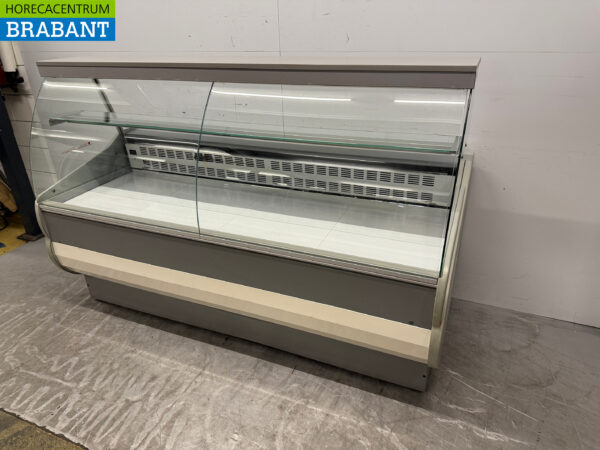 Tecnodom Kühlvitrine Snack-Vitrine Kühlvitrine 200 cm 230V Cafeteria Pommes Zelt Catering – Bild 2