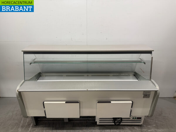 Tecnodom Kühlvitrine Snack-Vitrine Kühlvitrine 200 cm 230V Cafeteria Pommes Zelt Catering – Bild 4