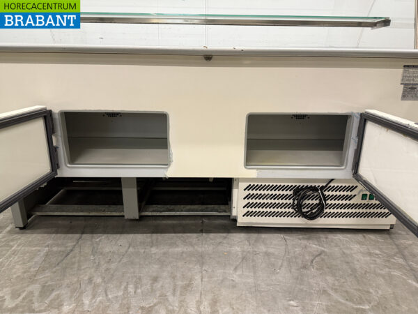 Tecnodom Kühlvitrine Snack-Vitrine Kühlvitrine 200 cm 230V Cafeteria Pommes Zelt Catering – Bild 5