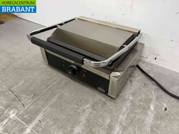 Combisteel Kontaktgrill aus Edelstahl Paninigrill Gerippt 230V Horeca – Bild 2