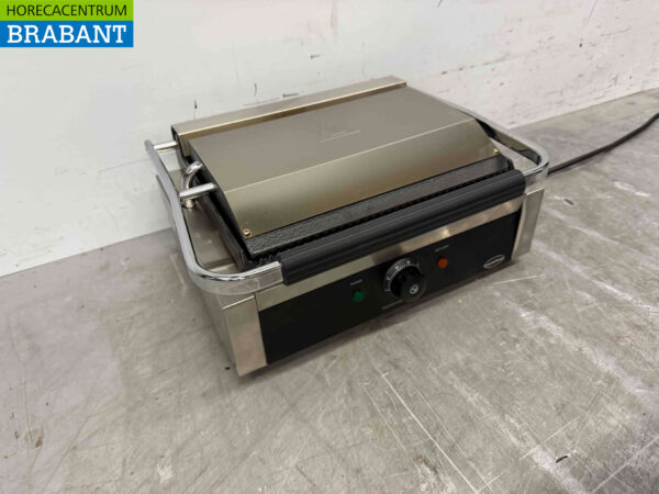 Combisteel Kontaktgrill aus Edelstahl Paninigrill Gerippt 230V Horeca – Bild 3