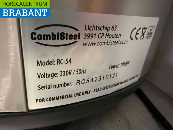 Combisteel Edelstahl Reiskocher Reiswärmer 14 Liter 230V Horeca – Bild 6