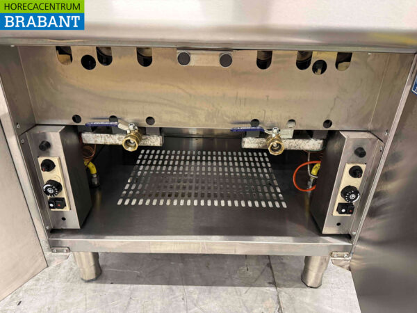 Combisteel Doppelfritteuse aus Edelstahl 2 x 15 Liter GAS Catering – Bild 5