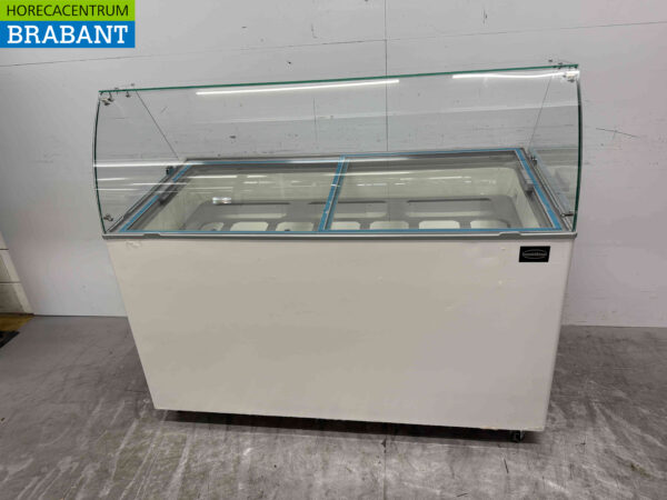 Mobile Combisteel Teneriffa Schaufel-Eisvitrine 10 Fächer 230V Horeca