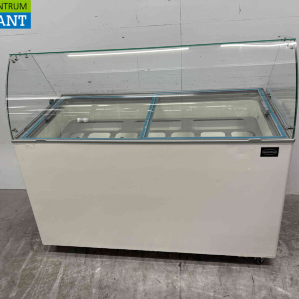 Mobile Combisteel Teneriffa Schaufel-Eisvitrine 10 Fächer 230V Horeca