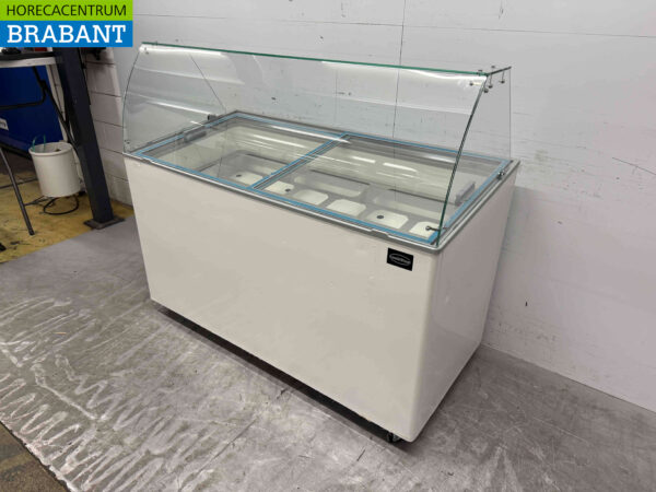 Mobile Combisteel Teneriffa Schaufel-Eisvitrine 10 Fächer 230V Horeca – Bild 2
