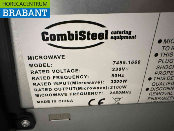 Edelstahl Combisteel Mikrowelle 2100 Watt 230V Horeca – Bild 6