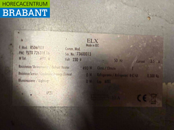 Edelstahl Electrolux Gefrierschrank 600 Liter 230V Horeca – Bild 5