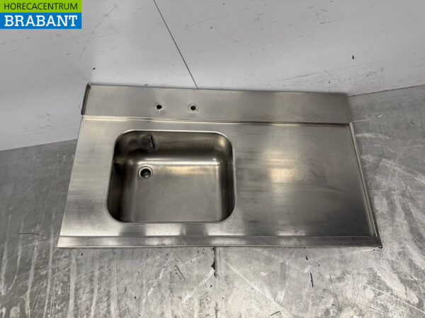 Edelstahl Futterschale Spülbecken 121 x 72 cm Horeca