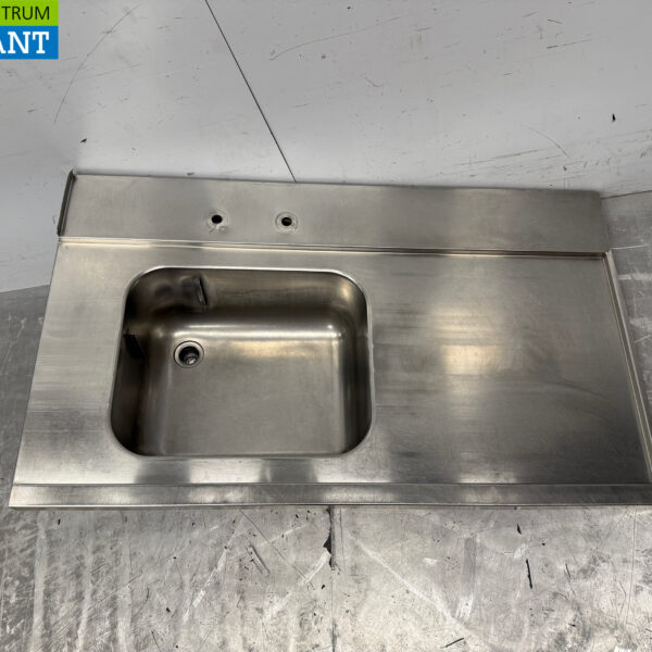 Edelstahl Futterschale Spülbecken 121 x 72 cm Horeca
