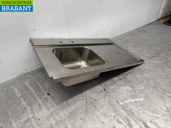 Edelstahl Futterschale Spülbecken 121 x 72 cm Horeca – Bild 3