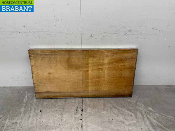 Edelstahl-Arbeitsplatte erhöhte Kante 138,5 x 70 cm Horeca – Bild 4
