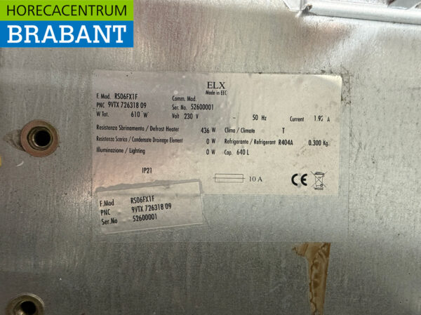Edelstahl Zanussi Gefrierschrank Kühlschrank 640 Liter 230v Horeca – Bild 5
